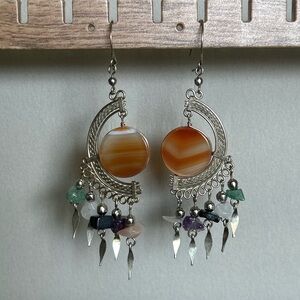 Stone Dangle Earrings